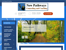 Tablet Screenshot of newpathwayscounselingandcoaching.com